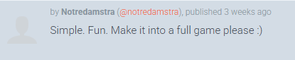 Quintessential comment on Antz vs Plantz Ludum Dare page