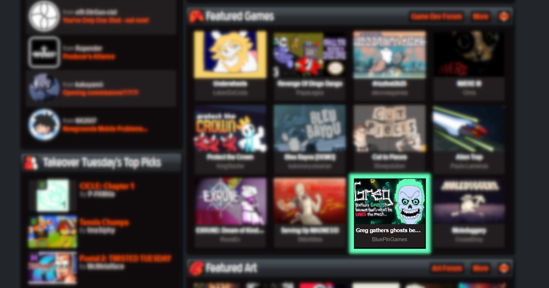 Greg on Newgrounds