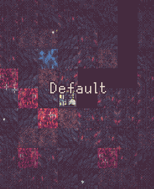 An image showing all the different color palettes in the game such as C64 or Macintosh.